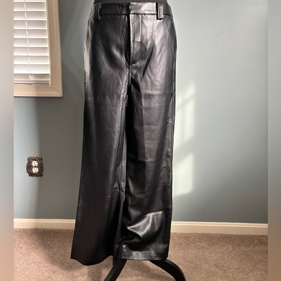 Joe's Jeans Black Wide-Leg Pants - Picture 11 of 16